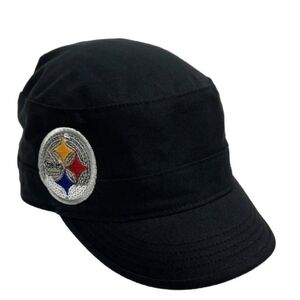Forty Seven Brand Women's Pittsburgh Steelers Black Strap Back Hat Cap Logo